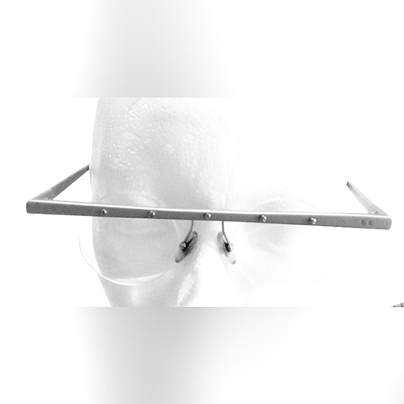 UNIQUE 90s Theo Belgium Vintage "Theo Faque 1 90" Unisex Rimless Frame Eyeglass - Picture 2 of 10